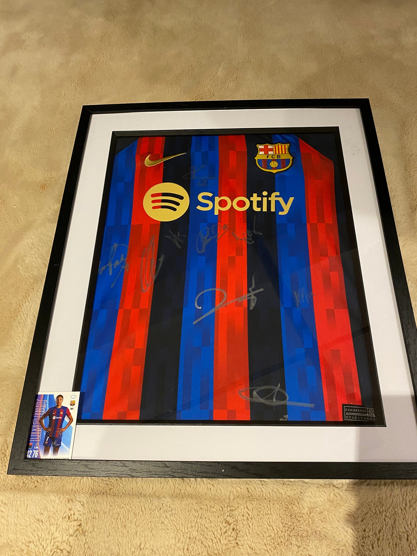 Barcelona Women Multi Signed Shirt