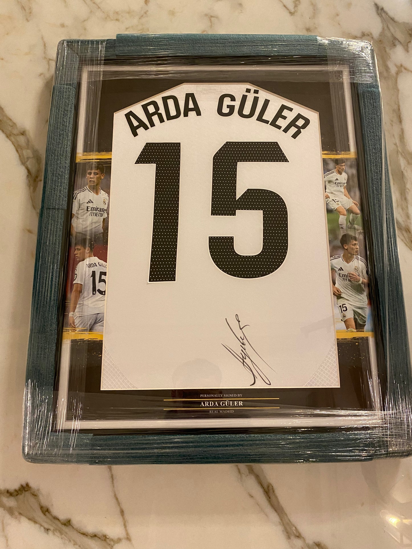 Arda guler hand signed Real Madrid home shirt