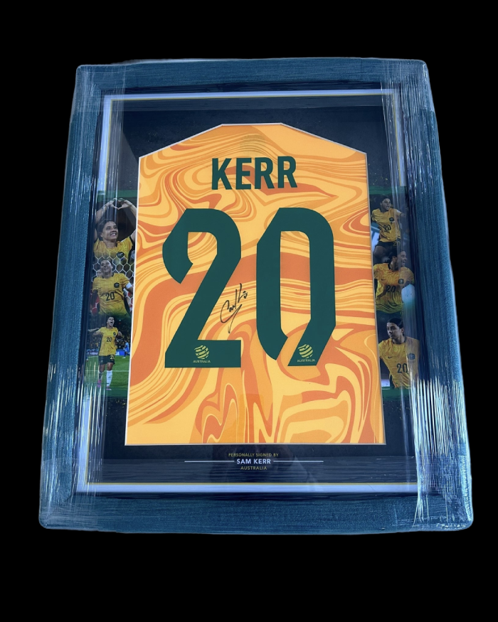 Framed SAM KERR SIGNED SHIRT