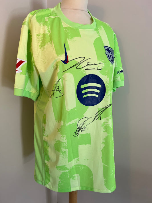 Barcelona multi signed shirt