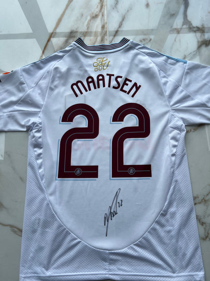 Ian maatsen hand signed Aston Villa away shirt