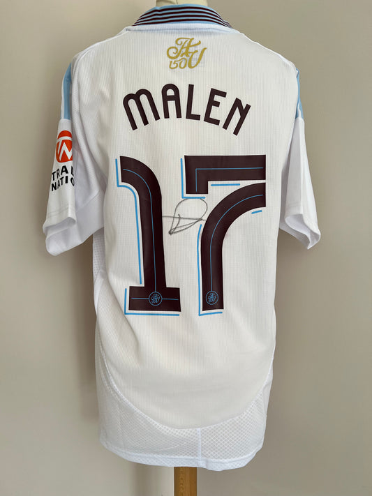 Donyell malen hand signed Aston Villa away kit