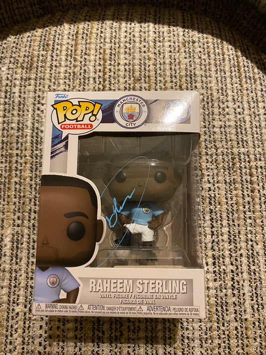 Raheem sterling signed Funko Pop (Manchester City)