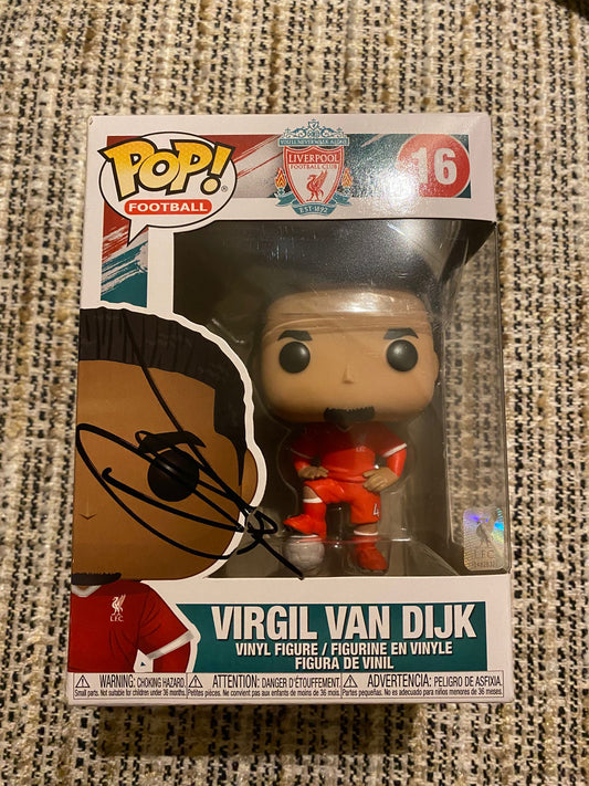 Virgil van Dijk signed funk pop