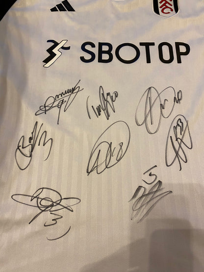 Fulham multi signed shirt