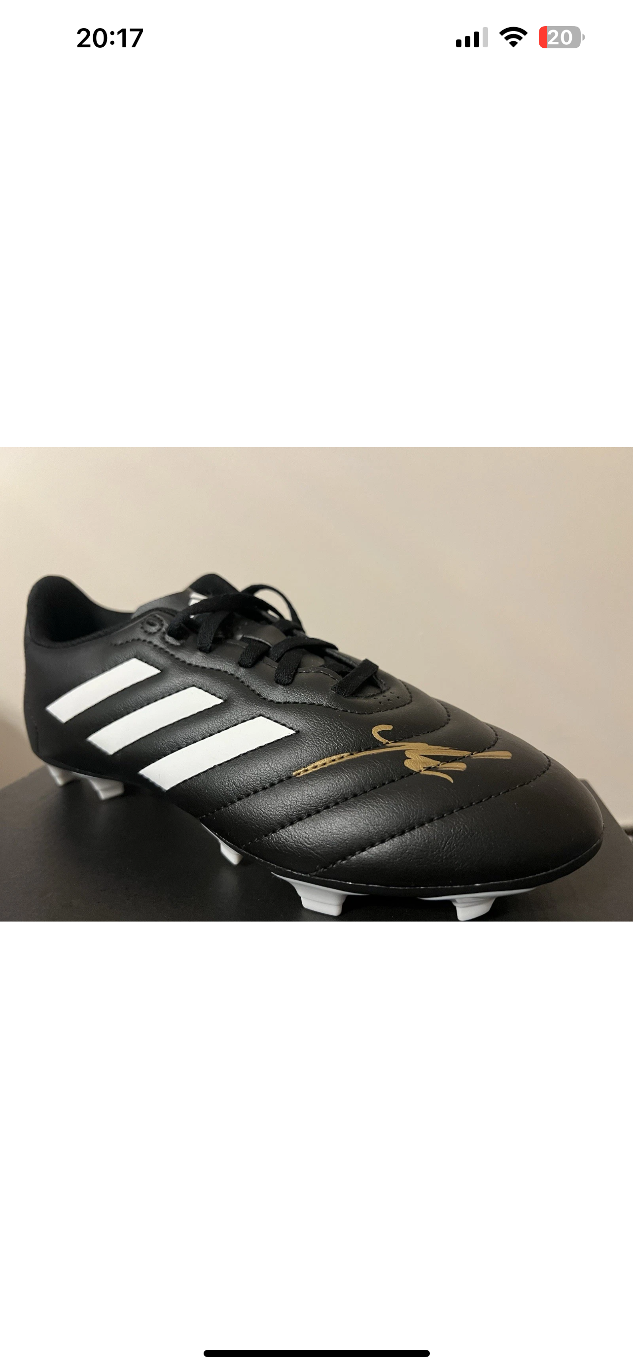 Mario gotze World Cup winner hand signed football boot