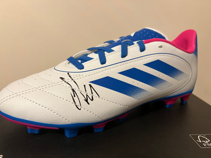 Hugo ekitike hand signed football boot