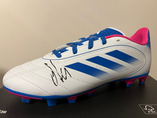 Hugo ekitike hand signed football boot