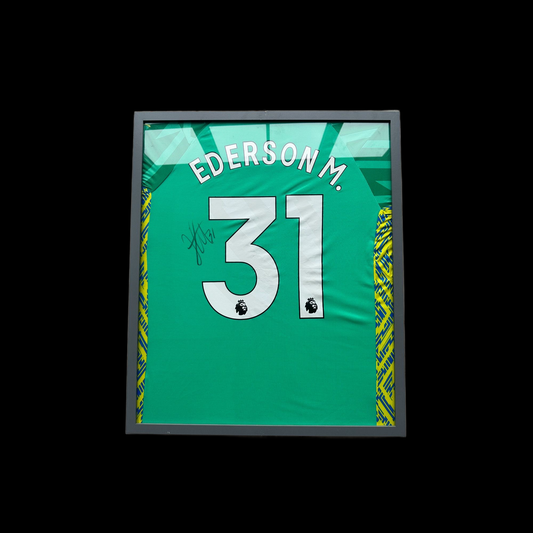 Ederson Signed Framed Shirt