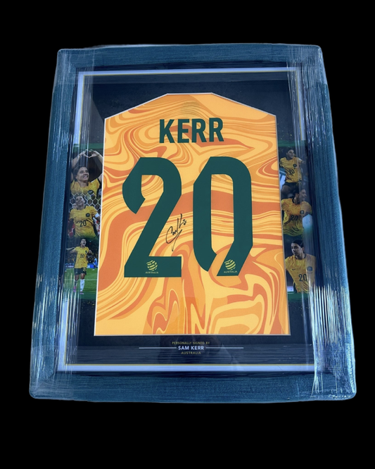 Framed SAM KERR SIGNED SHIRT